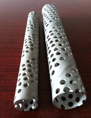 spiral welded filter element perforated pipe